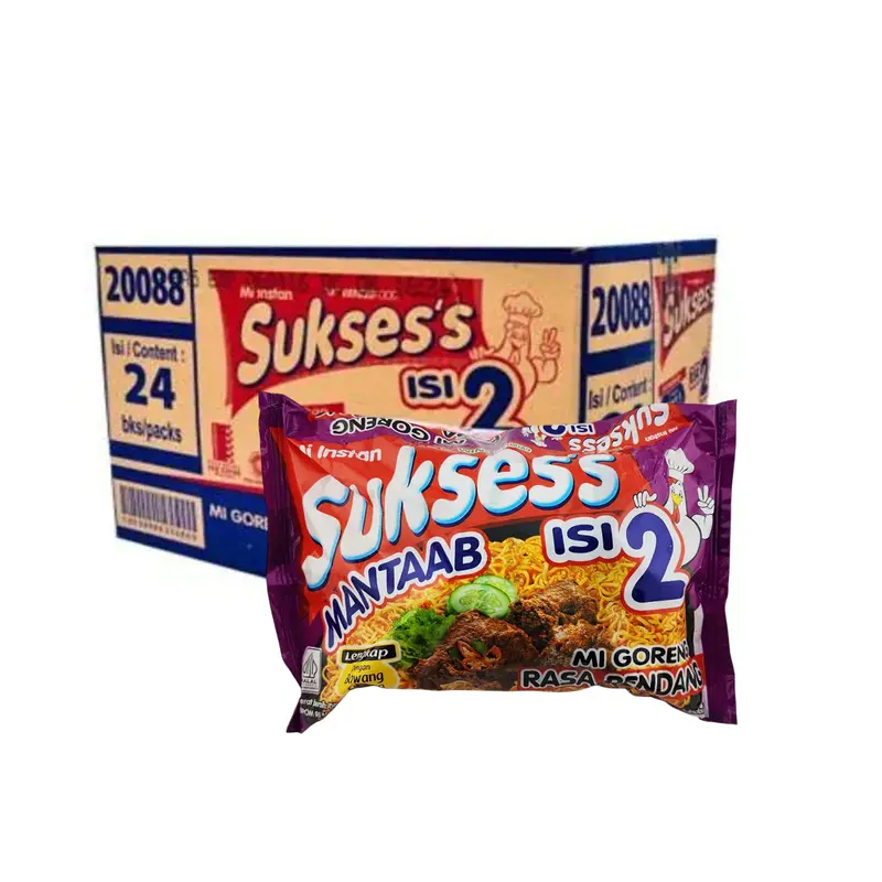 Mie Sukses Isi 2 [ 1 Dus Isi 24 Pcs] / Mi Instan Mie Goreng Mie Kuah Kari Ayam Kecap Ayam Geprek Ayam Kremes Rendang 6