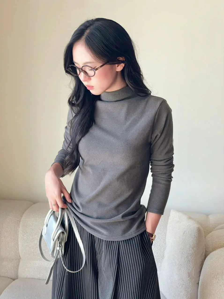 Áo Giữ Nhiệt Lông Thỏ Dài Tay, Áo Thun Cổ 3 Phân Giữ Ấm Chất Vải Dày Dặn Miho House | BigBuy360 - bigbuy360.vn