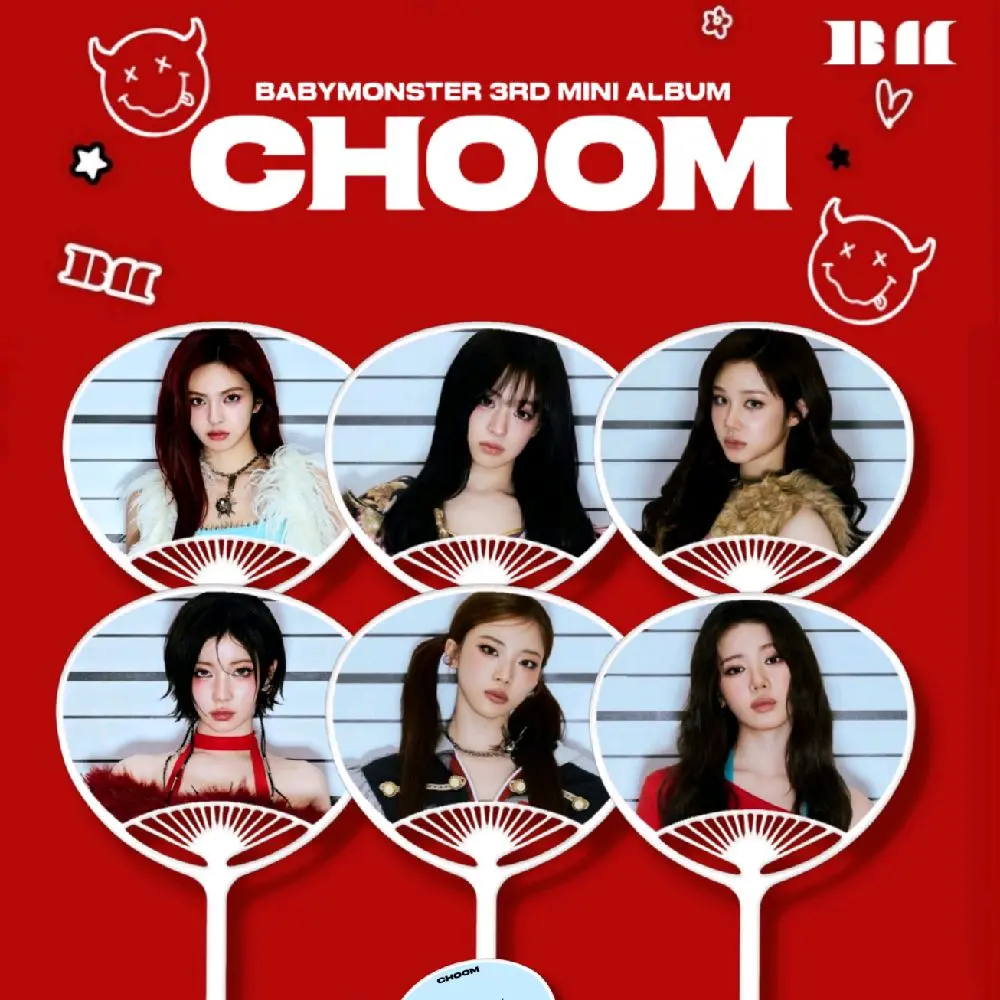Kipas tangan Babymonster - Kipas Babymonster Choom - Kipas Kpop - Merchandise kpop
