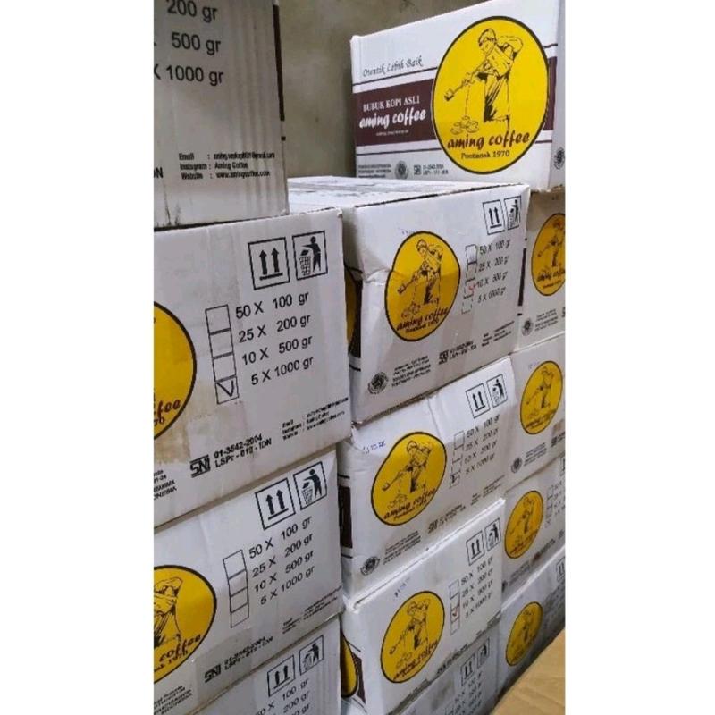 kopi aming cita rasa khas pontianak kemasan 500gram Bubuk Coffee Robusta 3