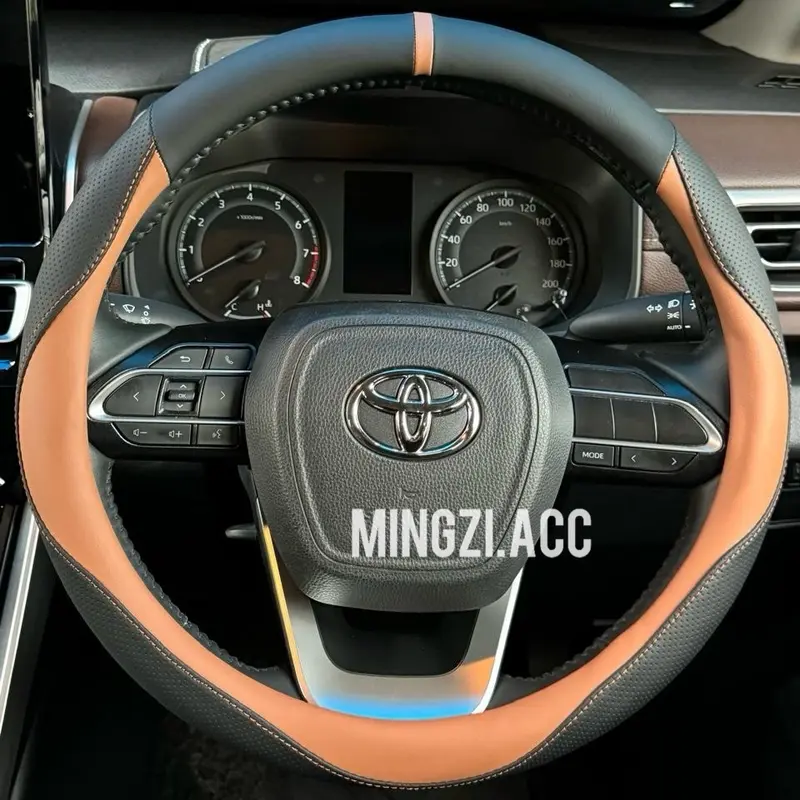 ￼SARUNG STIR STIUR VM STEERING WHERL COVER KULIT UNIVERSAL HITAM MERAH COKLAT RUSH INNOVA CALYA BRIO XPANDER 3