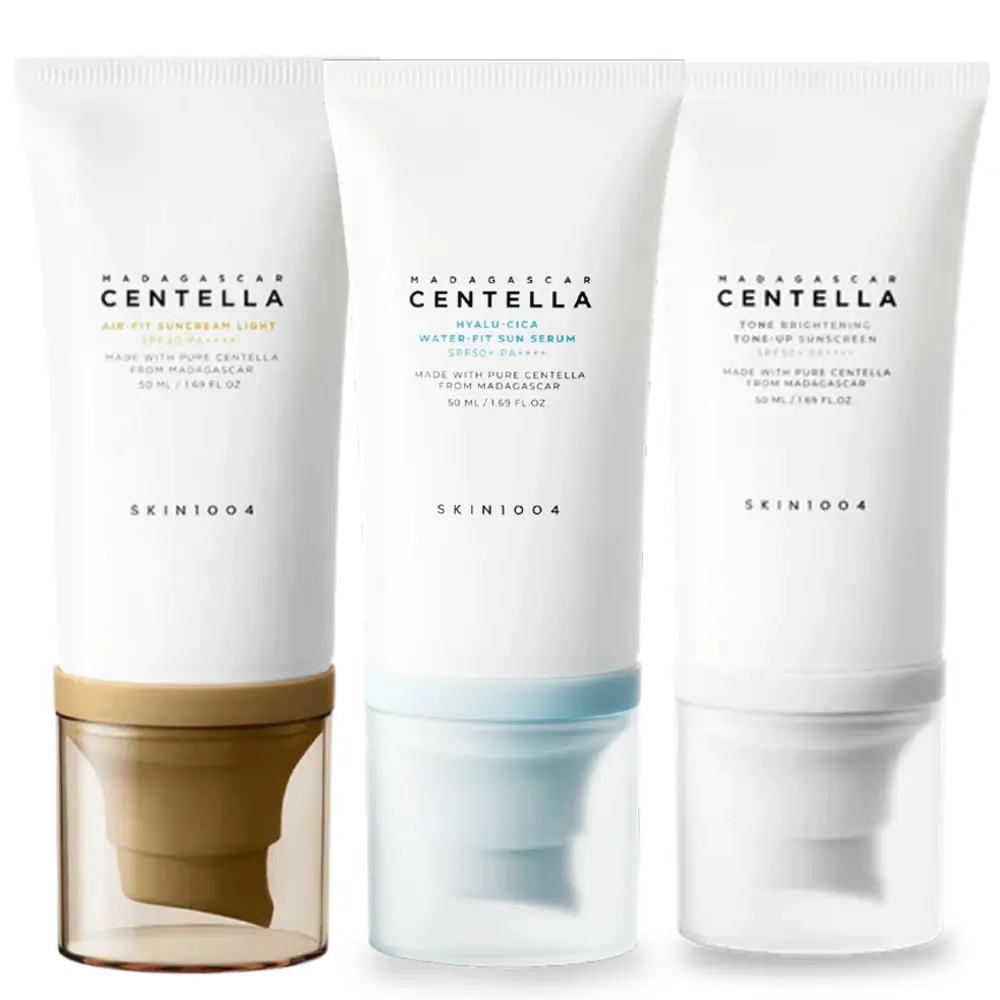 SKIN1004 Sunscreens (Hyalu-Cica, Air-Fit, Tone-Up) 50ml Facial Hydrating Gentle Lightweight