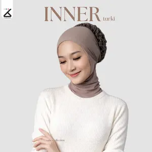 CIPUT TURKI/DALEMAN HIJAB TURKI/CEPOL TURKI BRUKAT BESAR Renda Dalaman Kerudung Instan Daleman Hijab