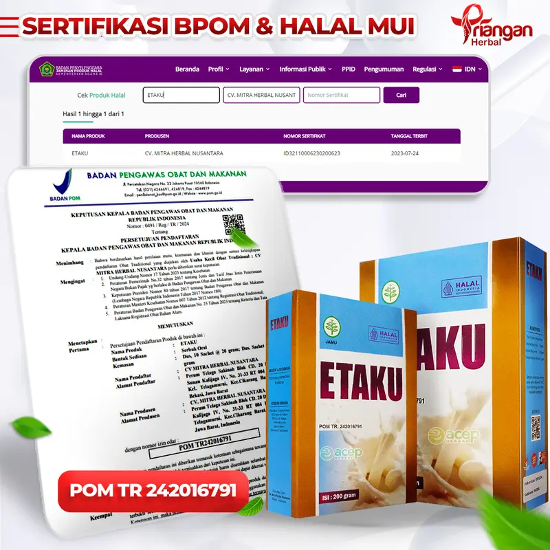 Etaku susu Bubuk Kambing Etawa herbal patah tulang isi 200 g  Dairy Milk 1