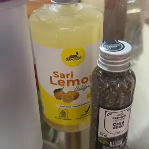 SUUR LEMOEN Paket Cuka Apel 500 ml Sari Lemon 500 ml Chia Seeds 70gr