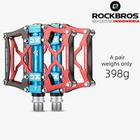 Gambar Pedal Sepeda Rockbros JT201612 Bike Aluminum Alloy Pedals - Red Black dari Wof Wheel of Fortune Official Kab. Tangerang 5 Tokopedia