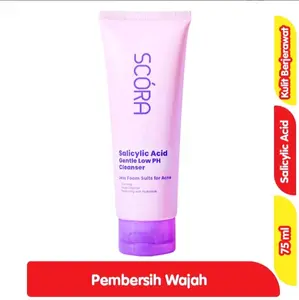 SCORA ALL VARIANT CLEANSER SALICYLIC ACID 75g , SHEER GLOW TONE UP CREAM 20g, BRIGHT ME UP SUNSCREEN 30g Perawatan Wajah Facial Hyaluronic Vitamin Pelembab oil control Mencerahkan Berminyak Muka Extract