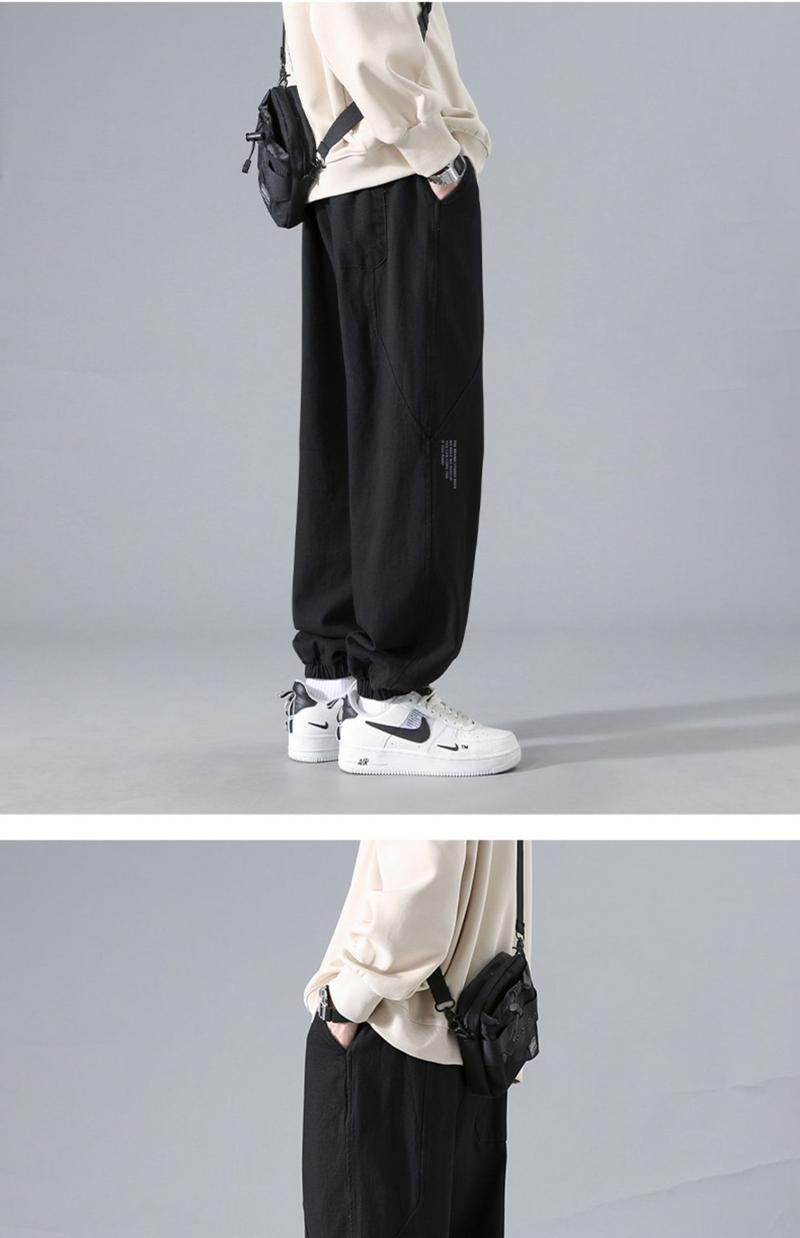 Product Introduction of Quần lao động nam kiểu Mỹ bó chân quần cotton thể thao nam phong trào nam quần dài giải trí hàng ngày giới hạn 50% phúc lợi 16