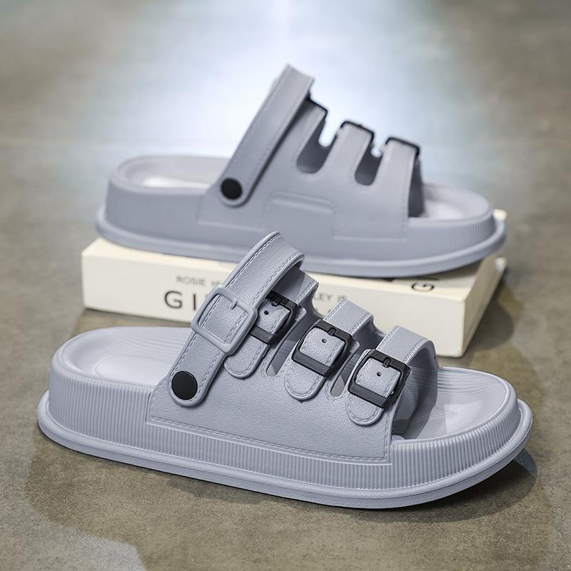 Dép Sandal Nam Nữ EVA Cao Cấp - Thời Trang Hiện Đại Chất Liệu Nhẹ Êm Đi Lâu Không Đau Chân Đế Độn Tôn Dáng 5cm Phong Cách Năng Động Dễ Phối Đồ Size 35-40 2 quai xinh dép nữ đẹp bigsize