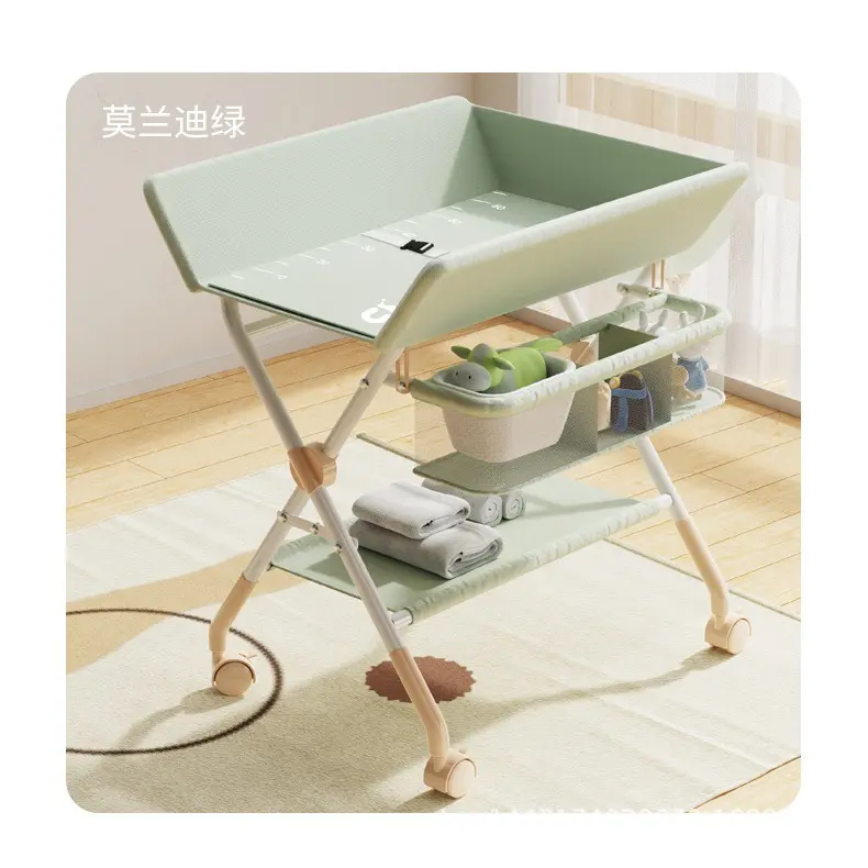 Baby Diapers Changing Station Foldable Newborn Multifunctional 0-3 Years Old Care Diaper Nursing Table Adjustable