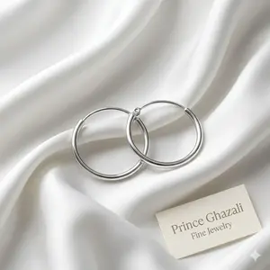 Anting titanium Bulat GIPSY Lapis warna EMAS PUTIH model Korea Gipsi 20mm