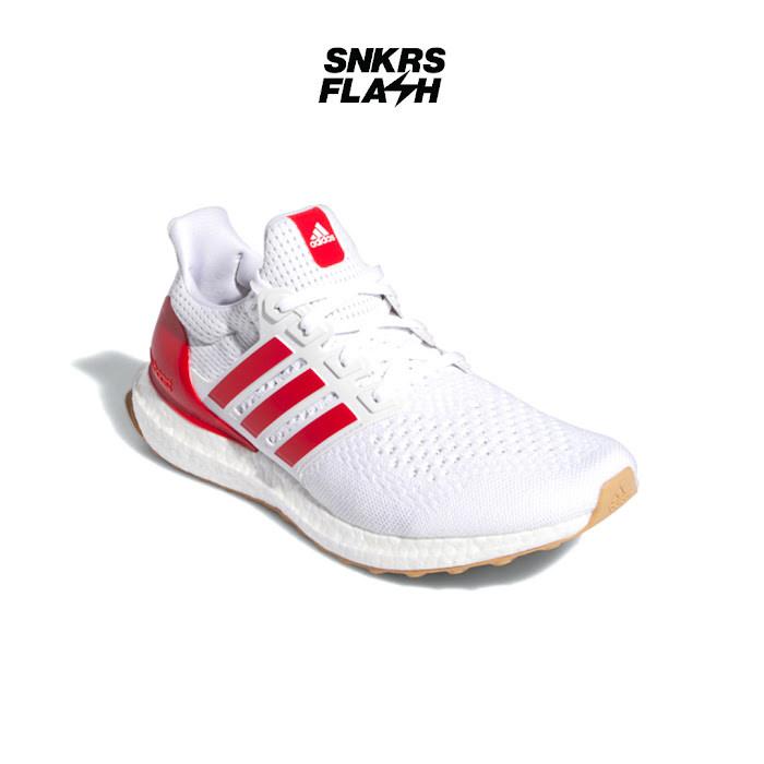 ADIDAS Ultraboost 1 Cloud White Better Scarlet Gum - JH9184 — alternate view