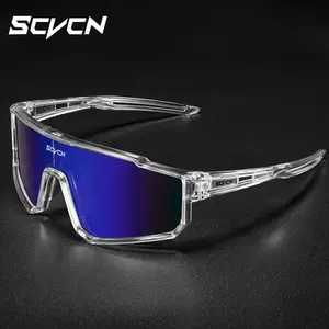 SCVCN UV400 Perlindungan Kacamata Hitam Bersepeda Untuk Olahraga Luar Ruangan Berlari MTB Sepeda
