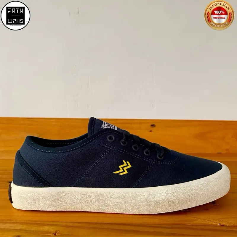 Sepatu Original Geoff Max - Ethan Navy White | Sepatu Vulcanize | Sepatu Pria | Sepatu Wanita | Sepatu Unisex