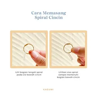 Kagumi - Ring Spiral (Pengganjal Cincin) 2