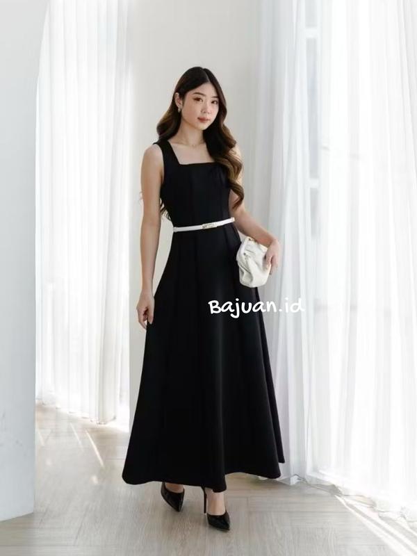 BIG SIZE M-XXXXL Dress Aqila Sabrina Natal Irise Wanita korea A Line Bodycon Maxi Casual Natal pesta Natal Party Style Korean 3