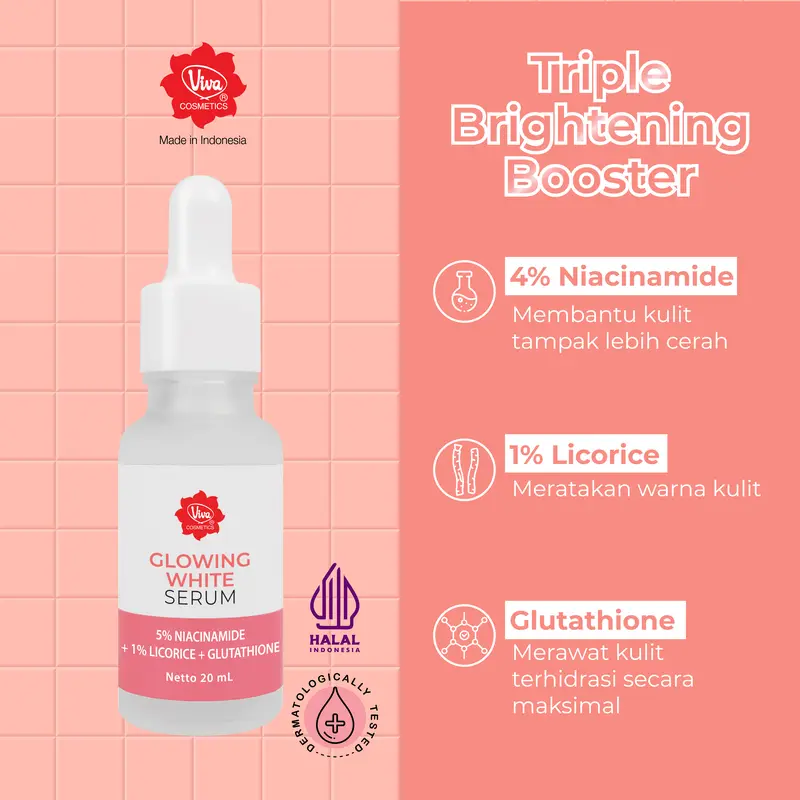 [DOKTIF APPROVED] Paket Viva Serum Mencerahkan with Viva Whitening Cream 4
