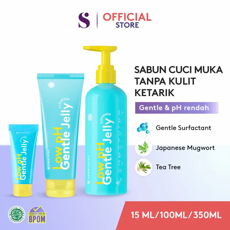 SOMETHINC Low pH Gentle Jelly Cleanser - Sabun Cuci Muka Tanpa Kulit Ketarik -  Facial  Cleansing, Membersihkan Wajah 1