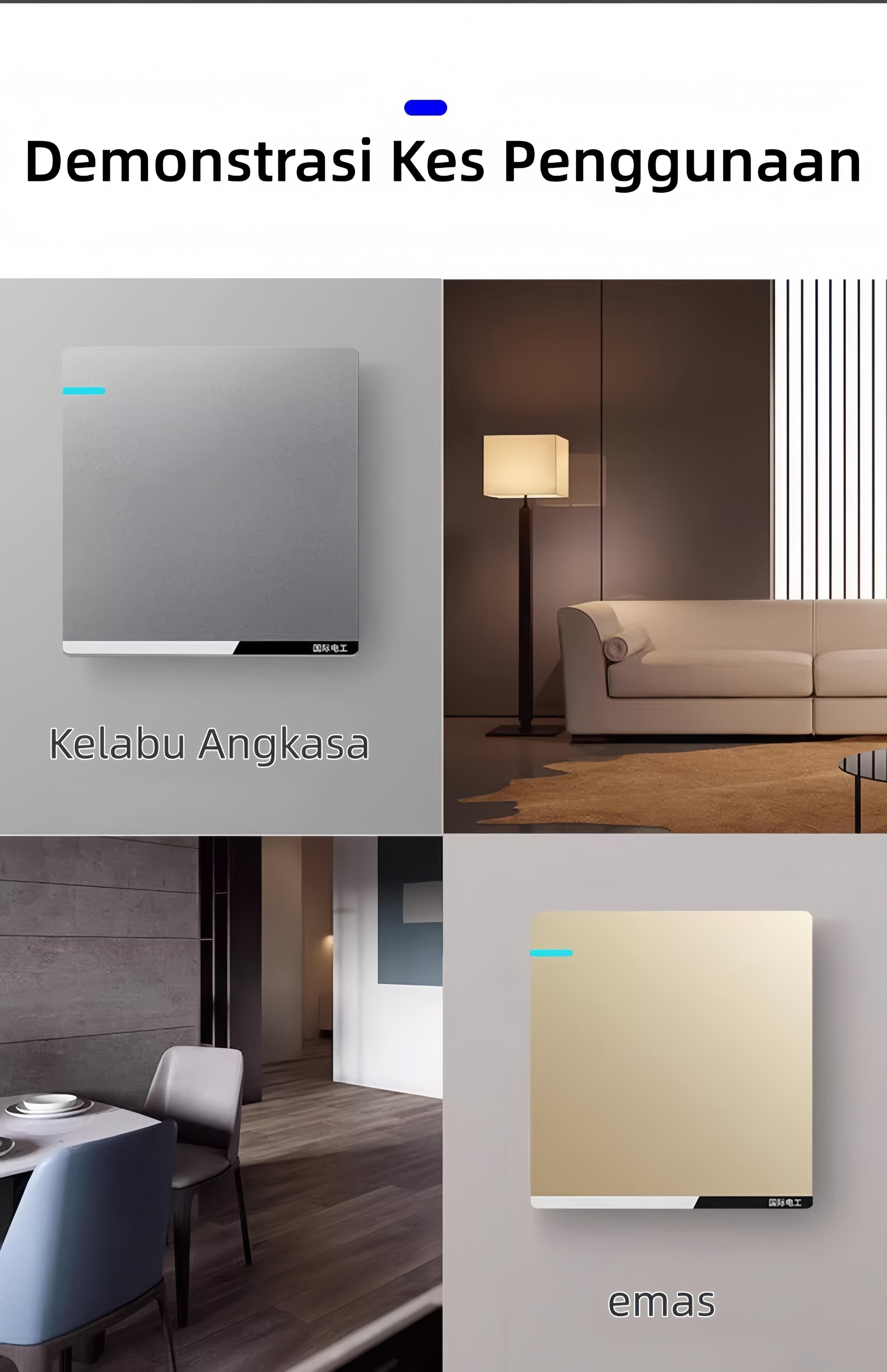 Saklar Lampu Dinding Tipe 86 Lampu Modern Universal Soket Titik Colokan dengan USB Outlet Elektrik Kotak Tembaga Rumah Mewah Abu Emas Sikat Standard Hotel Eropa