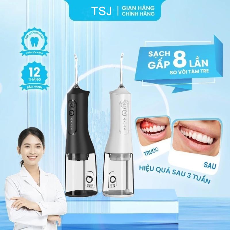 Máy Tăm Nước Nha Khoa FLOSSER Vệ Sinh Răng Miệng Sạch Sâu Công Nghệ Sóng Âm Phù Hợp Cho Người Niền Răng