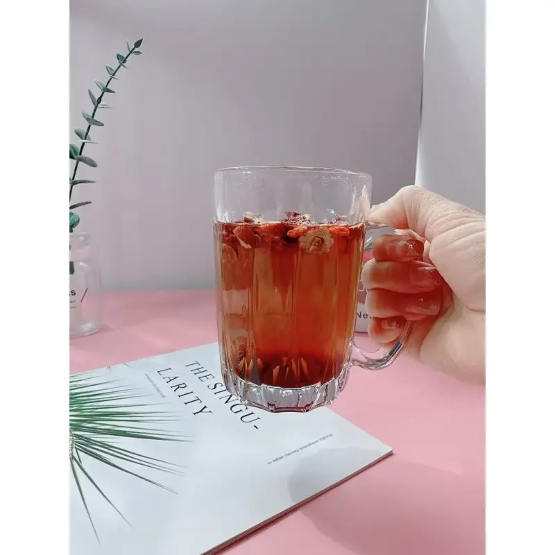 Cốc Nhựa Kim Cương Trong Siêu Dày Không Vỡ Chịu Nhiệt  Cao 450ML, 460ML Có Quai Cầm Uống Bia, Cốc Nước, Cốc Sinh Tố Siêu Đẹp Nhựa (Mã 6388, 6389 quai) 4