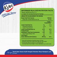 Gambar Kobe Snack Boncabe Kulit Pangsit Rasa Rumput Laut 70gr - 1 Karton isi 24pcs - KEMASAN BESAR dari DapurKobe Kota Administrasi Jakarta Selatan 3 Tokopedia