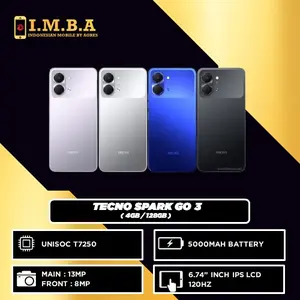 TECNO SPARK GO 3 4GB 128GB GARANSI RESMI