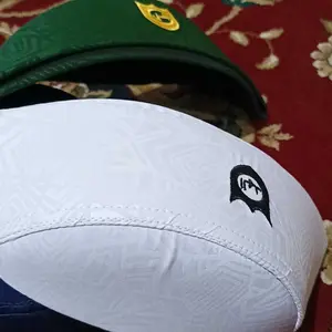 Peci kopiah malaysia logo motif terbaru murah peci polos peci motif polos peci songkok nasional peci hitam peci putih Muslim Haji Bordir Pria Topi Nyaman Tebal Dewasa