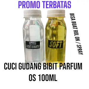 (100ML) PROMO BIBIT PARFUM OS NON ALKOHOL,TERSEDIA BERBAGAI MACAM AROMA,BISA DIPAKAI ISI ULANG ROL ON ATAU SPRAY,BIBIT PARFUM TERMURAH  TERLARIS