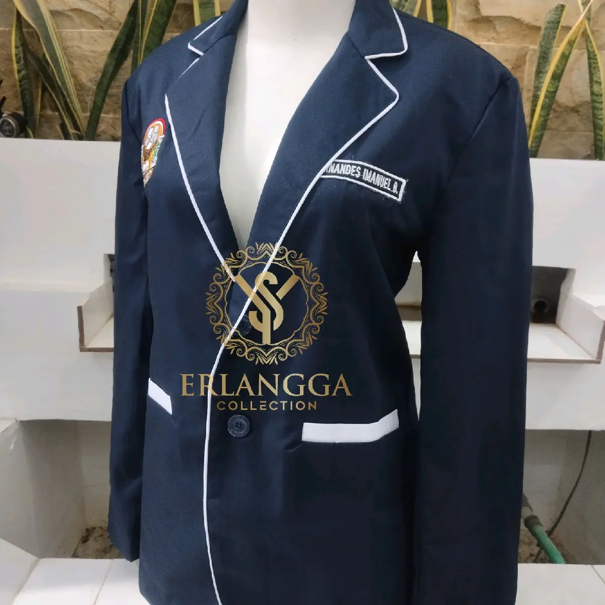 Almamater SMP SMA KULIAH Custom Warna Model Bordir