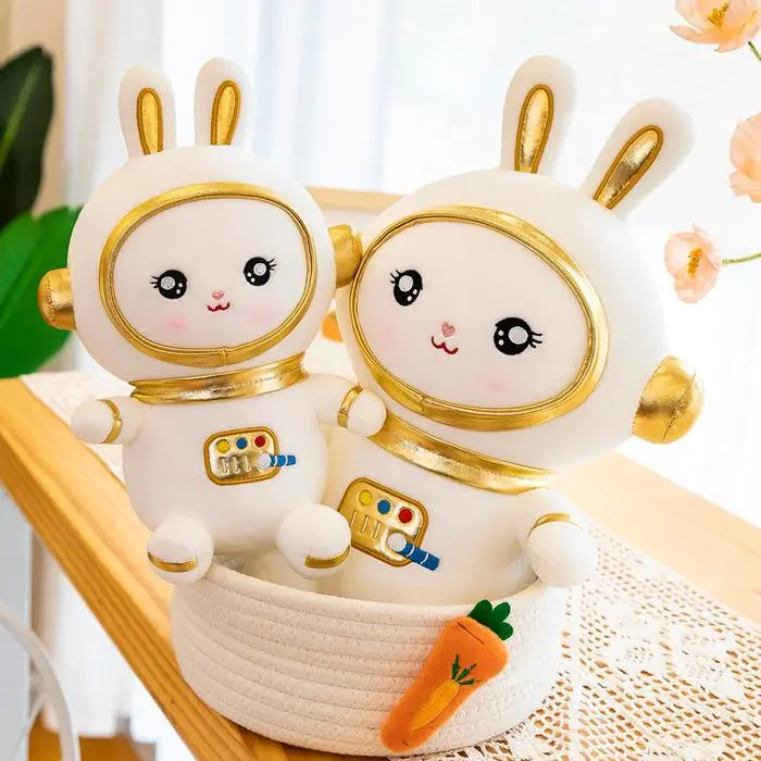 Boneka Bunny Kostum Astronot Bahan Plush 4
