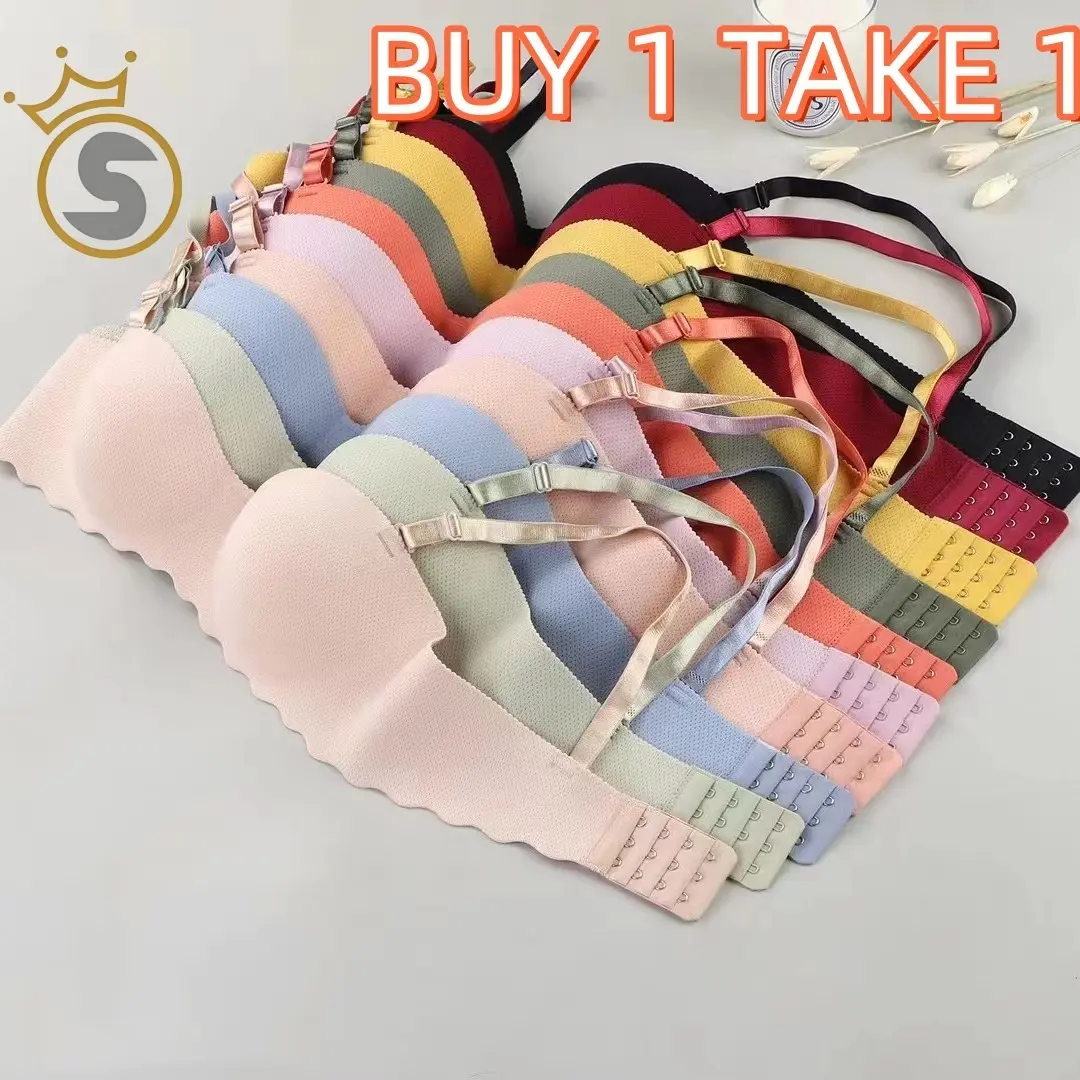 BUY 1 TAKE 1 Steel-Free Seamless Underwear Bra Push Up Bra Seamless Bra Diva Cups Bra For Woman Seamless Bra Simless Underwear Womenswear Comfort Bridal Lady Basic Minimalist Comfortable