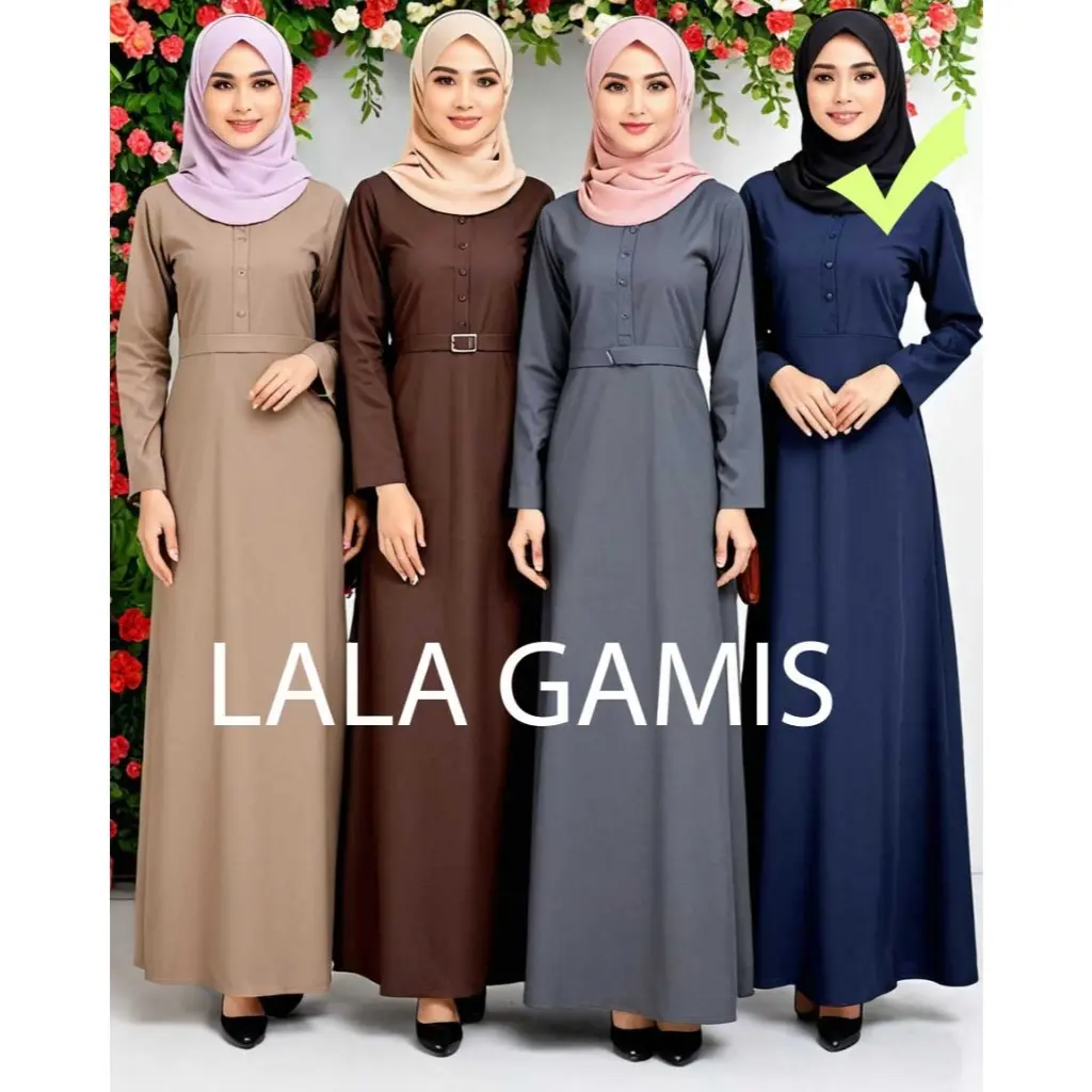 Gamis Abaya Premium Bahan Toyobo untuk Wanita Muslim Syari Turki Dewasa Remaja