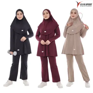Oneset Hijab Wanita /oneset Padel / Setelan Olahraga Yovis Sport