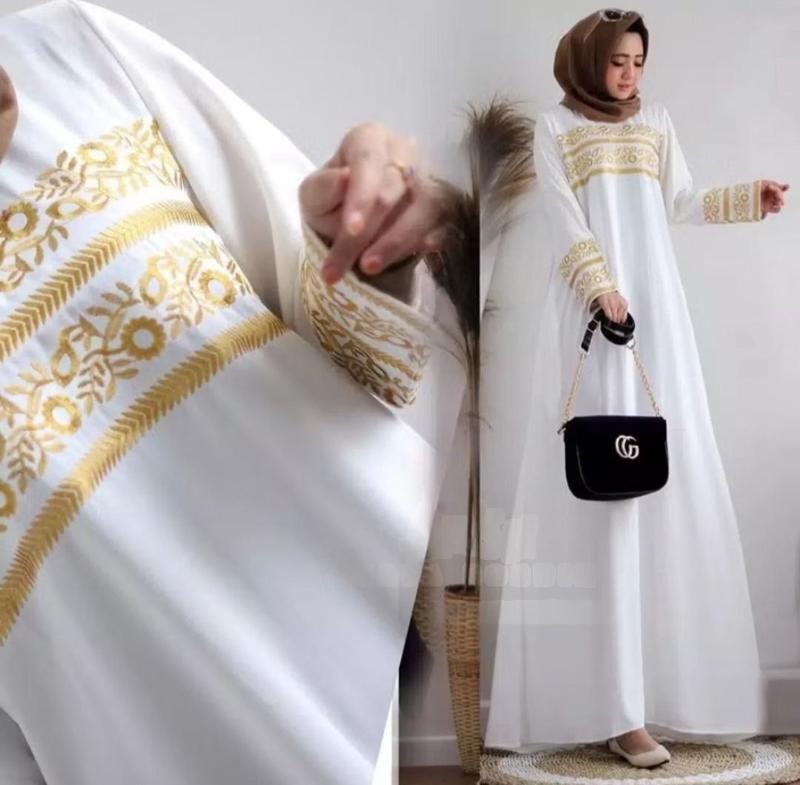 2025 -  MAXI BORDIR FAIZZA SIZE M (140-15TAHUN) - XXL / GAMIS BORDIR / BORDIR DRESS / ABAYA PAKISTAN / GAMIS INDIA / GAMIS LEBARAN / MAXI LONG DRESS MUSLIM / BAJU LEBARAN 2