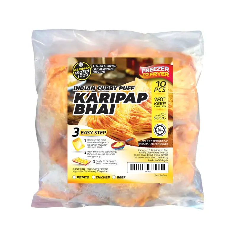 ABF, Karipap Bhai, 10 pcs (500 gram), HOT SELLING