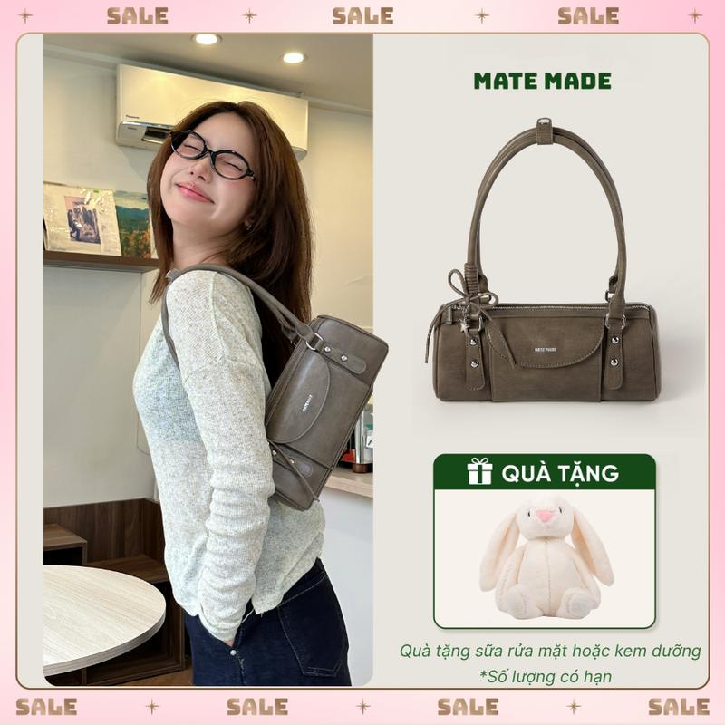 DEAL KOC GĐ.DAUDAU Túi Xách Nữ Cinnamon Bag MATE MADE - Túi Đeo Vai Thời Trang Dáng Chữ Nhật - Size 28