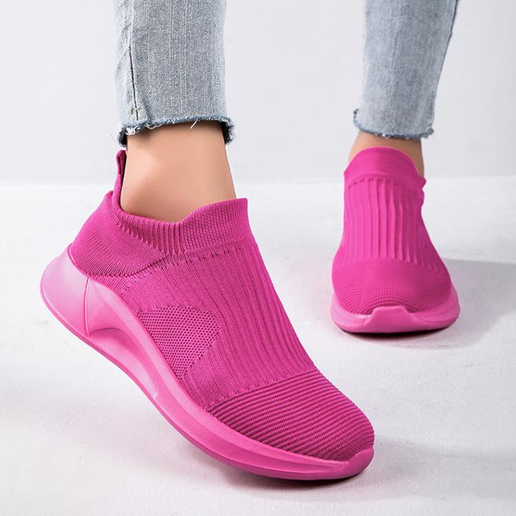 Product Introduction of Giày Thể Thao, Đế Mềm Siêu Nhẹ, Lưới Flyknit, Thoáng Khí, Dành Cho Nữ, Giày Tất, Thích Hợp Cho Các Cặp Đôi, Nhẹ, Thoải Mái, Chống Mùi, Chống Trượt, Dễ Phối Đồ, Thường Ngày, Giày Nữ 18