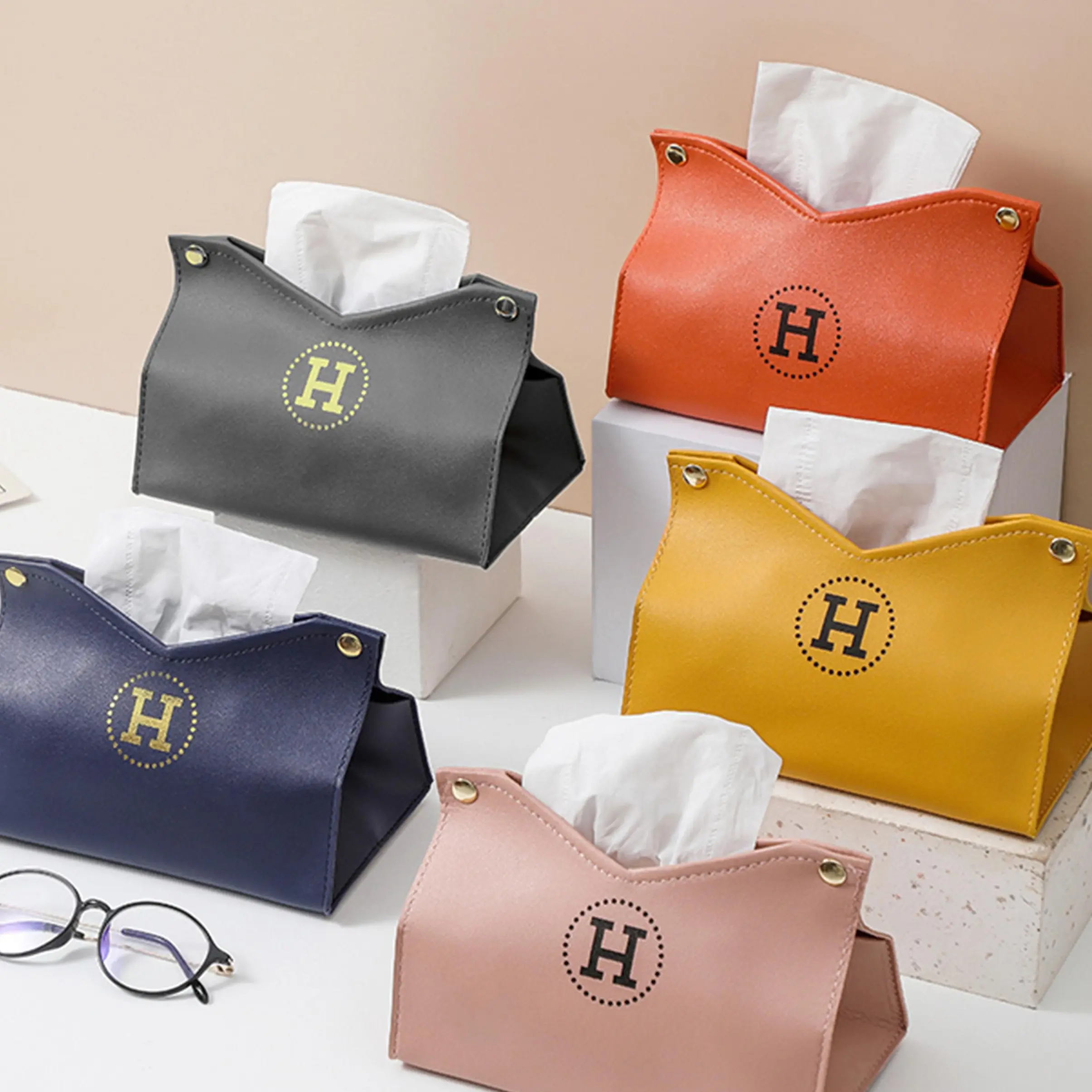 Tempat Tissue Kulit/Artificial Leather Tissue Box EB Dining