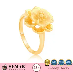Cincin Emas Meiva Flower Gold 23K Semar Nusantara