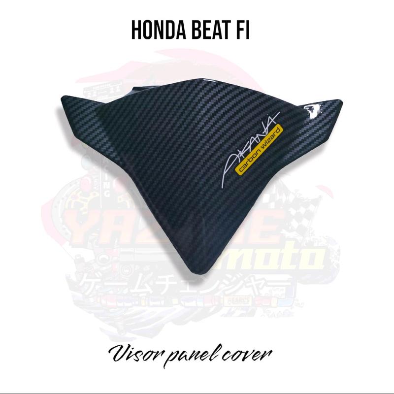 NEW!! Honda beat fi v2 twill hydro dip carbon glossy panel&visor ...