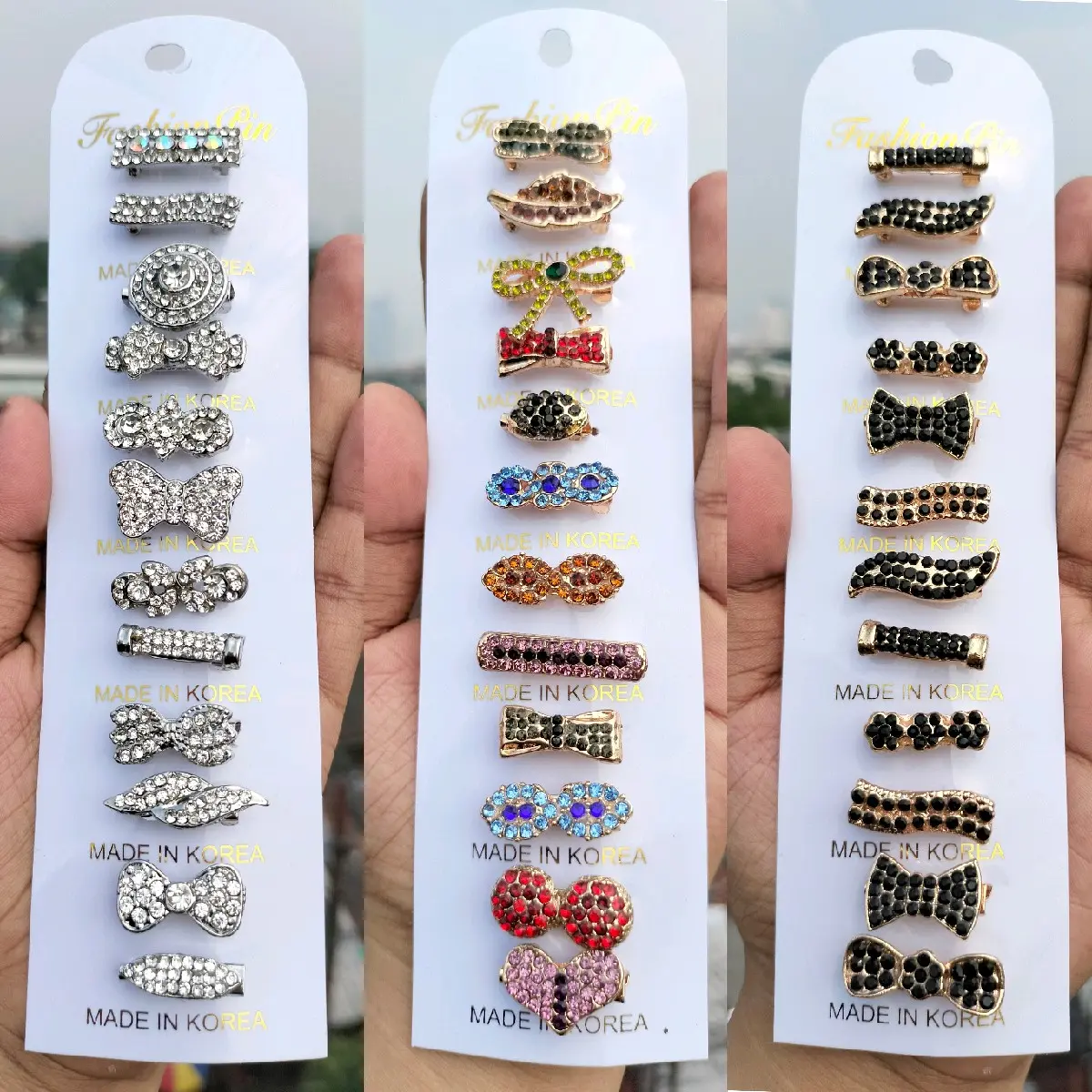 bros dagu kecil korea isi 12 pcs / bros dagu / bros dagu 12 pcs campur model Clips