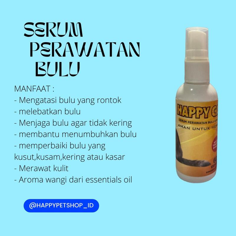 SERUM BULU KUCING SPRAY OBAT UNTUK PELEBAT BULU KITTEN MENGATASI BULU RONTOK 60ML 0