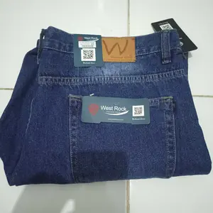 Denim Celana Jeans Pria Celana Gombrang Pria Jeans Cowok Dewasa Jeans Jumbo Korean Style Baggy Pants