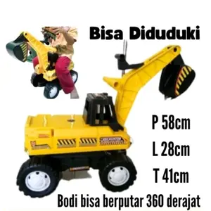 Mainan truk excavator bisa dinaiki mobil dorong ST2121 Anak Truck Toy