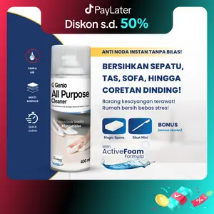 GENIO | All Purpose Cleaner - Foam Pembersih Sepatu tas anti Jamur dan Noda Kuning Serbaguna Antibakteri