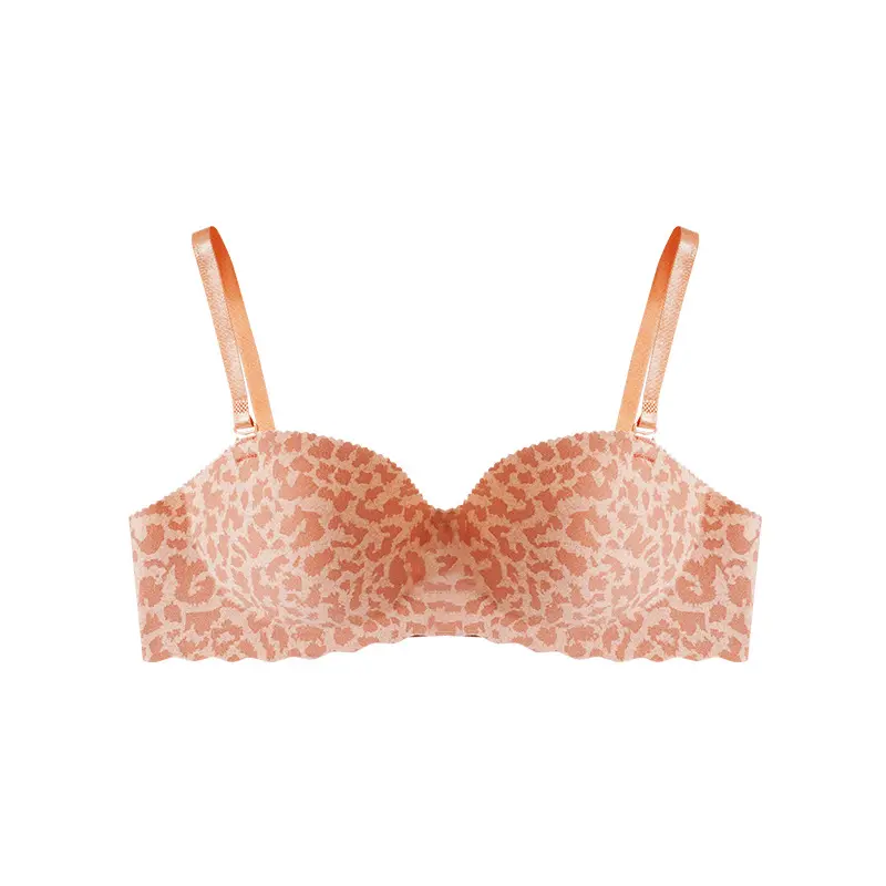 Missoofficial.id BR1931 Bh Bra Wanita Tanpa Kawat Motif Macam Tutul Seamless PushUp Bralette Pakaian Dalam 3