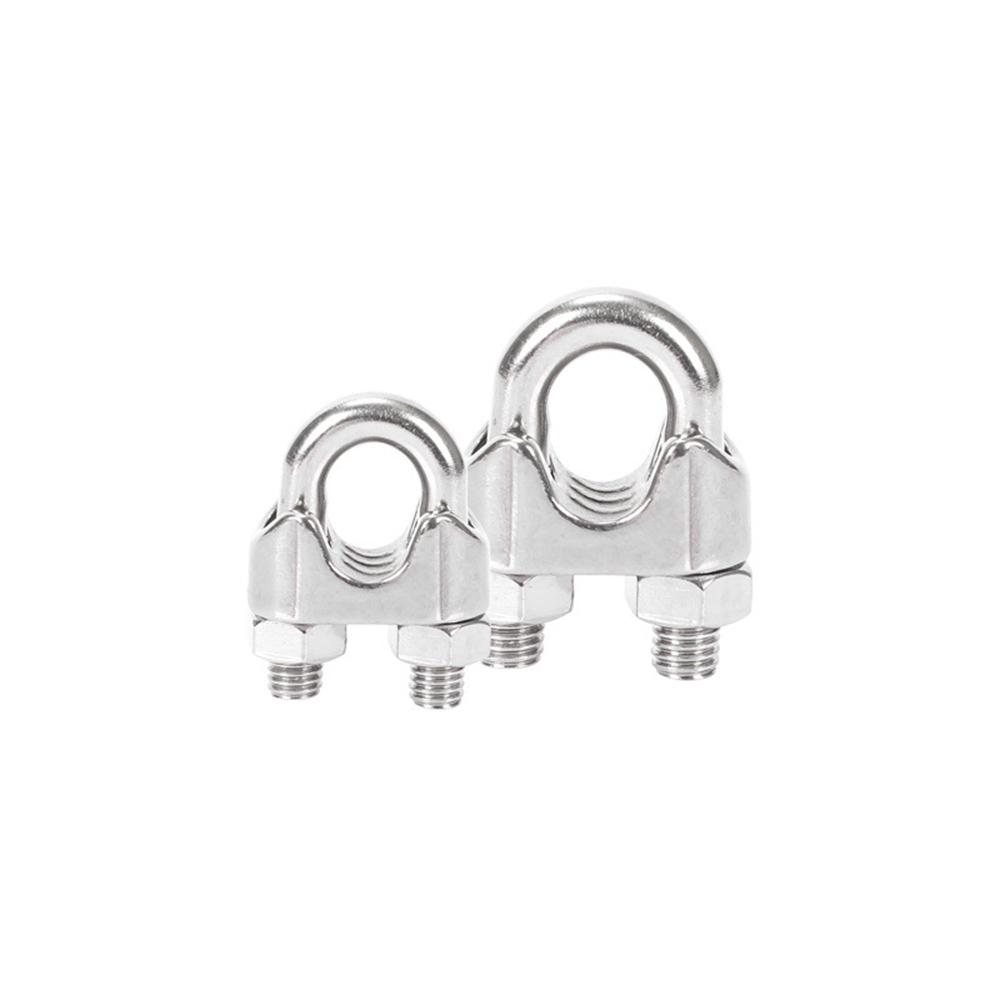 5PCs Klem Sling Seling Kuku Macan 2mm 4mm 5mm 6mm 8mm 10mm 12mm Baja Tahan Karat 304 Penjepit Tali Kawat Baja Anti Karat Kuat