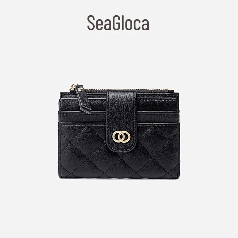 SeaGloca Dompet Kecil Wanita dengan Tempat Kartu No.353 Kulit