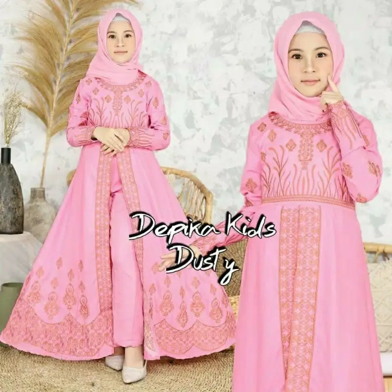Stelan Gamis Depika Kids Fit 8-10 tahun Anak Perempuan